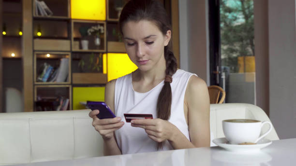 istock Online banking with smart phone 891156518