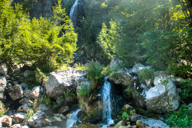 istock Waterfall in Theth mountains, Albania 891162598