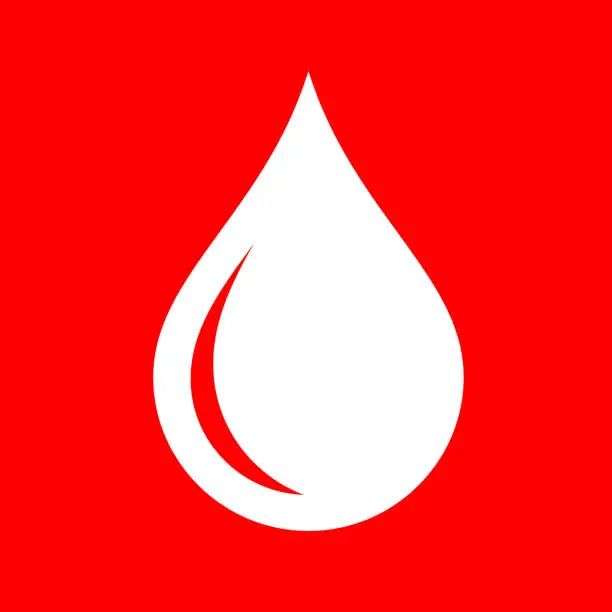 Vector illustration of Drop of Blood.