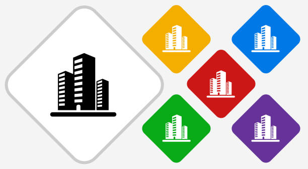 Three Building Icon 130+ Three Buildings Icon Flat Graphic Design Stock Illustrations ...