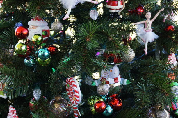 istock Playfully decorated Christmas Tree Close-up 891175642