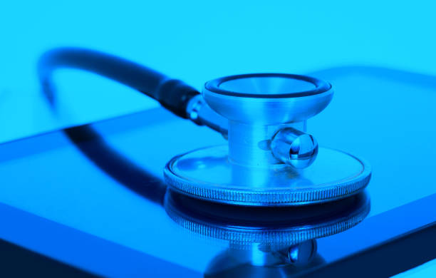 istock Medical concept, stethoscope on smartphone 891195448