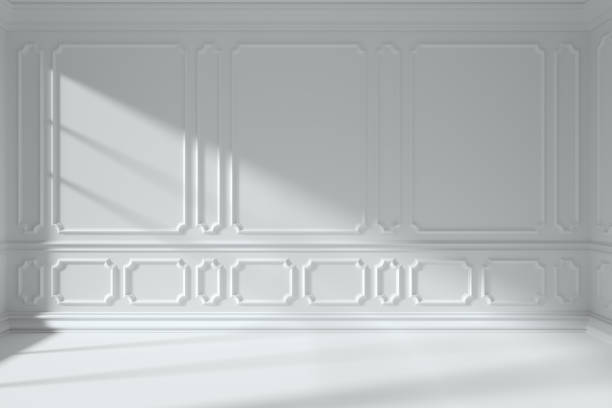 istock White room with classic style decor on walls 891212490
