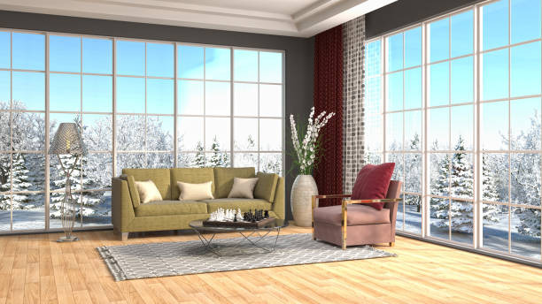 istock Interior living room. 3d illustration 891216612