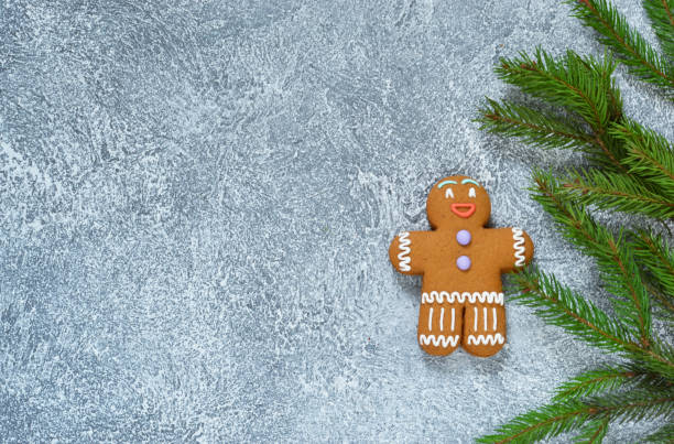 istock New Year's background with ginger biscuits. Happy New Year and Merry Christmas. 891220068