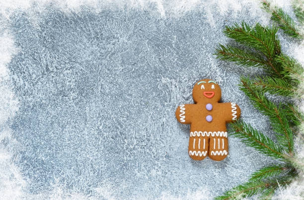 istock New Year's background with ginger biscuits. Happy New Year and Merry Christmas. 891220402
