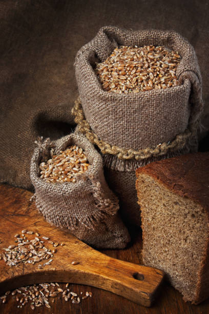 istock bag of wheat in the bakery 891235490