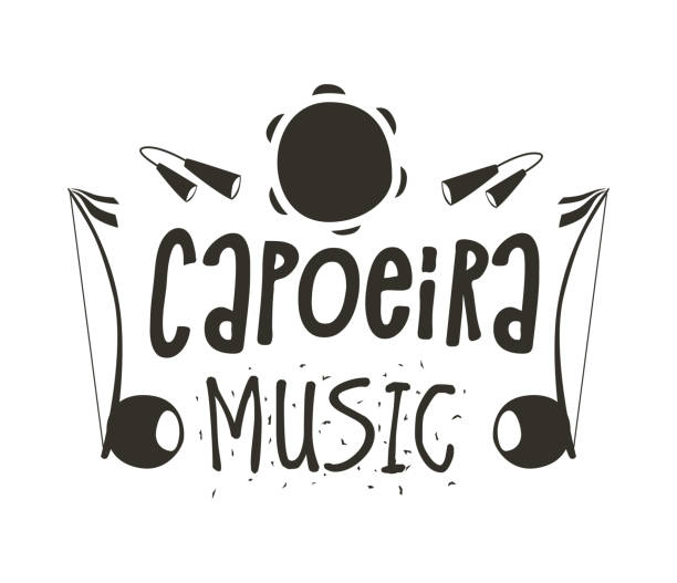 illustrations, cliparts, dessins animés et icônes de affiches de musique de capoeira - latin motto