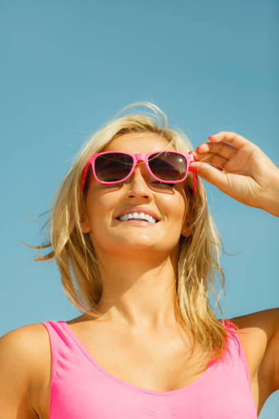 istock Young girl on beach. 891264714