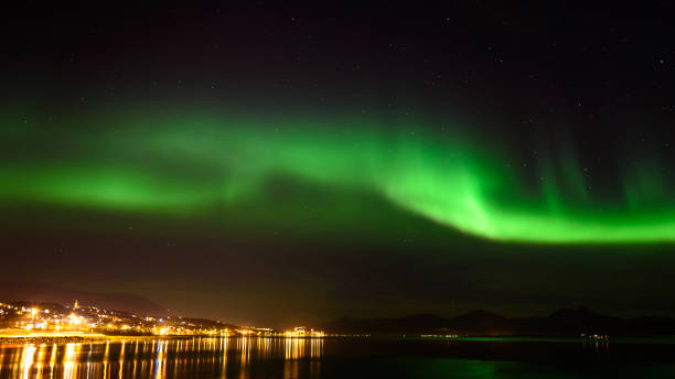 istock Aurora borealis or northern lights in the sky at Tromso, Norway 891271908