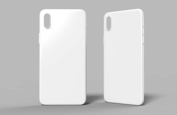 istock Blank white smartphone mobile case mock up template for print design and branding purpose. 3d render illustration 891280912