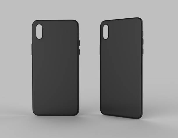 istock Blank white smartphone mobile case mock up template for print design and branding purpose. 3d render illustration 891281378
