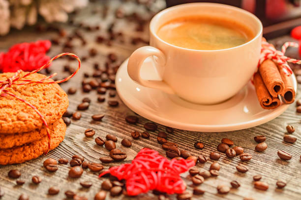 istock Cozy winter setting with cup of coffee 891294644