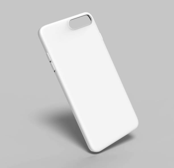 istock Blank white smartphone mobile case mock up template for print design and branding purpose. 3d render illustration 891296994