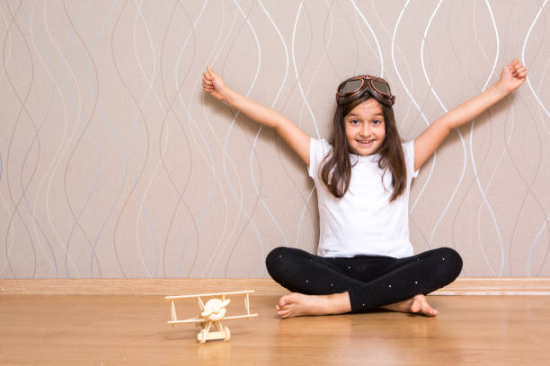 istock dreams and travels. pilot aviator child 891297888