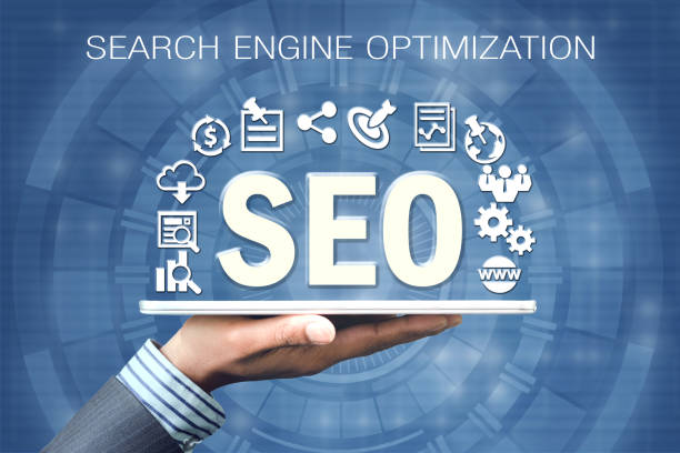 SEO - Search Engine Optimization SEO or Search Engine Optimazation information being displayed Search Engine stock pictures, royalty-free photos & images