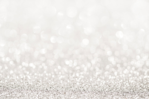 Silver glitter abstract light background