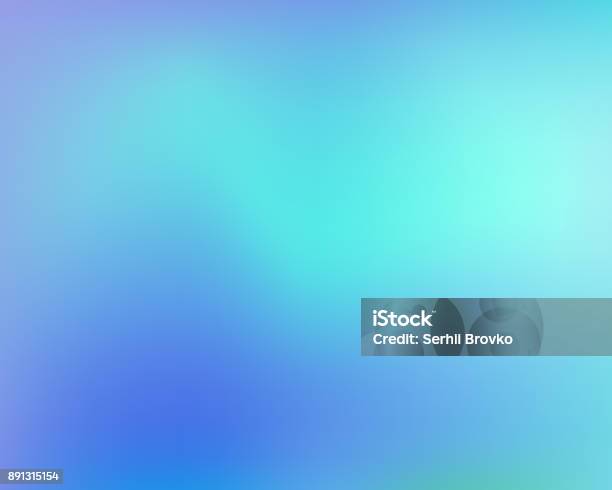 Blue Abstract Gradient Background Vector Illustration Stock Illustration - Download Image Now