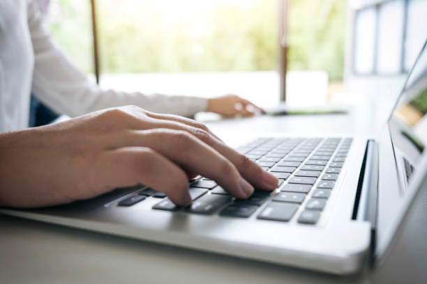 istock Business woman working and using laptop computer, digital tablet, business and technology concept 891341684