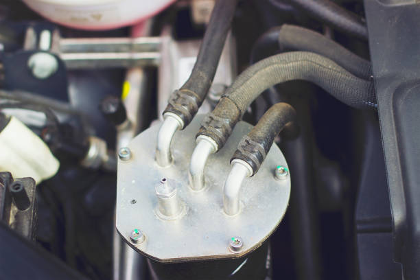 istock Close up shot of car engine 891352000