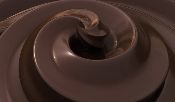istock Sweet chocolate cream background. 3D rendered illustration. 891352226