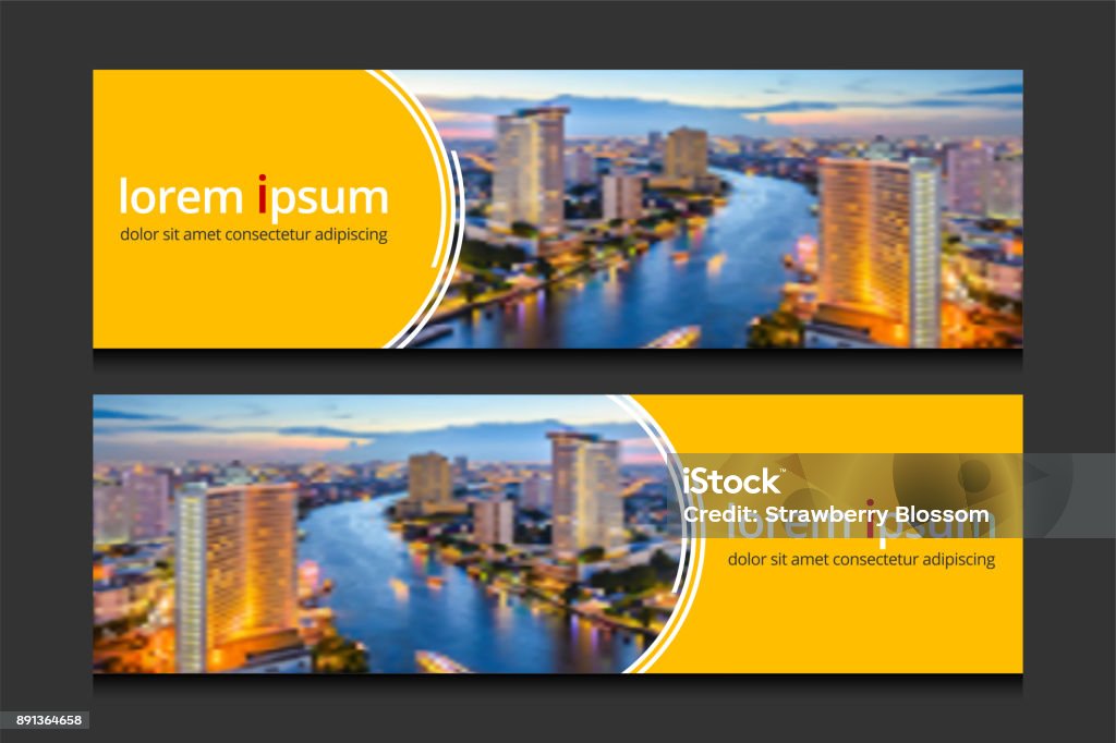 Banner projeto modelo fundo vector. Negócios corporativos banners de publicidade conjunto. - Vetor de Banner web royalty-free