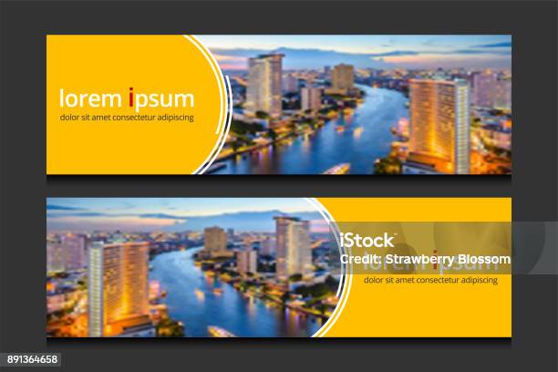 Banner Design Template Background Vector Corporate Business Banners Advertising Set Stock Illustration - Download Image Now