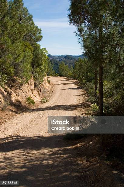 Trail Up The Mountain Stock Photo - Download Image Now - Blue, Brown, California