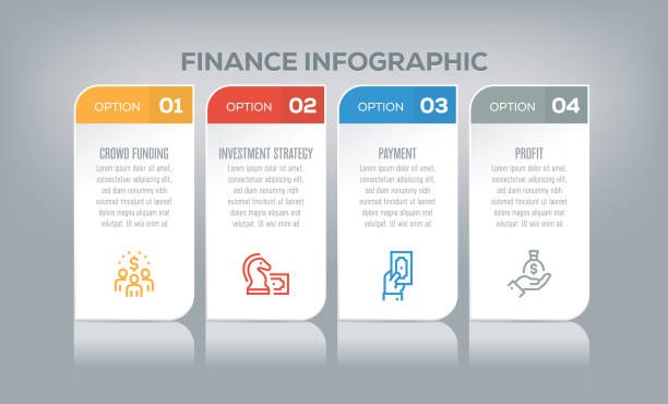 재무 인포그래픽 - control column stock illustrations