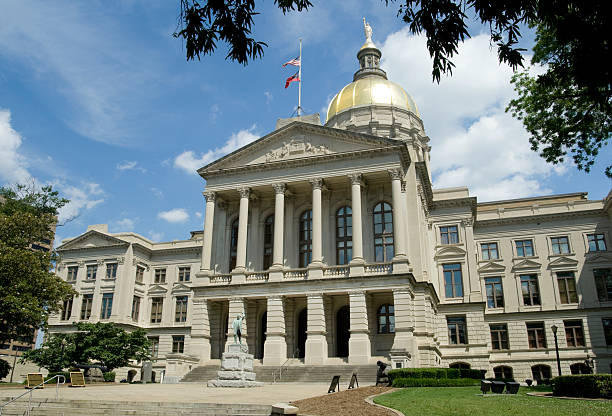Georgia State Capitol Building, Atlanta stock photo