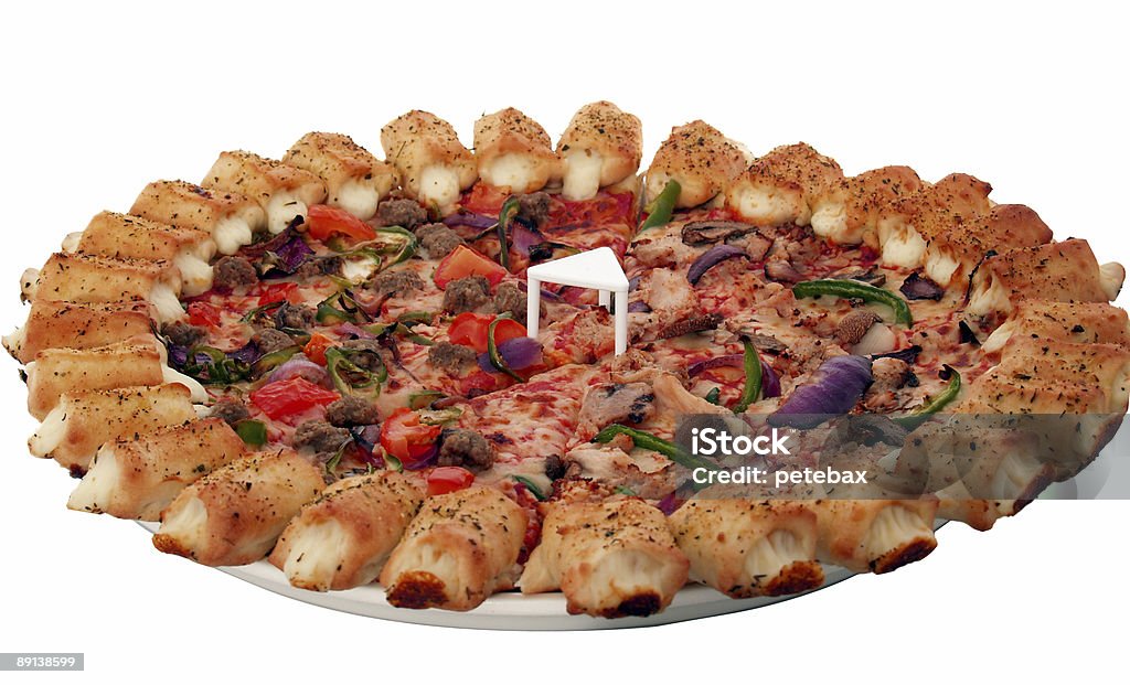 Party Pizza  Cheese Stock Photo