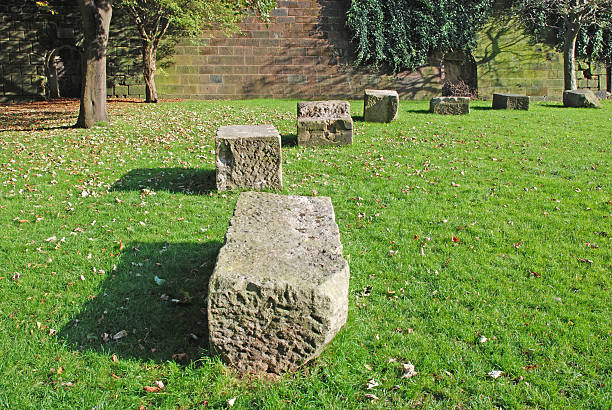 istock Very old benches in the park 89138820