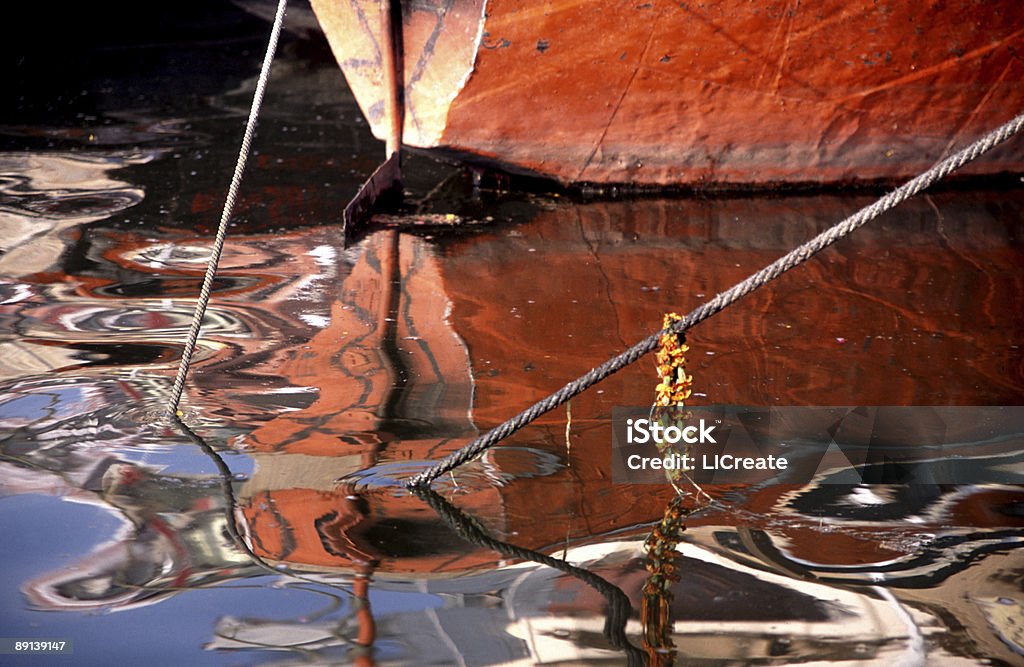 Boat detail, India  Color Image Stock Photo