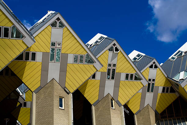 Cubic houses in Rotterdam stock photo