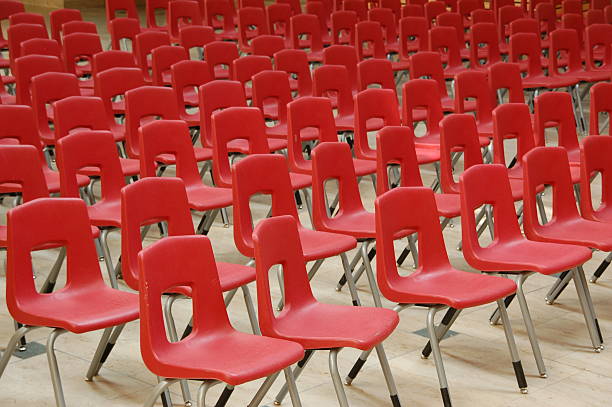 istock Red chair arrangement 89139308