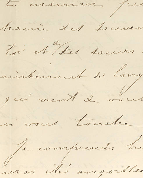 istock XXL Antique French Handwriting 89139702