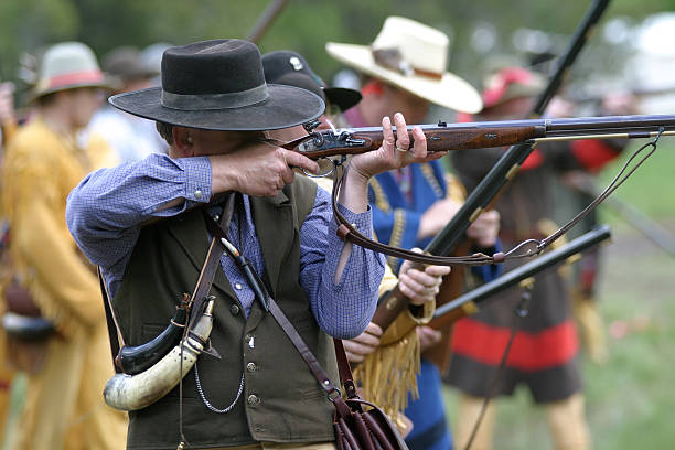 istock Mountainman Firing Line 89140197