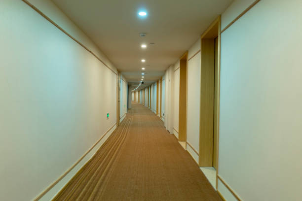 istock passageway and rooms in hotel 891403208