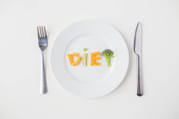 istock close up of plate with vegetable diet letters 891408044