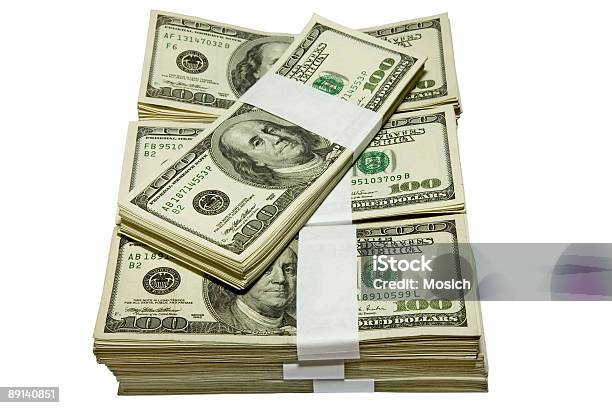 Hundred Thousand Stock Photo - Download Image Now - Stack, US Paper Currency, Abundance