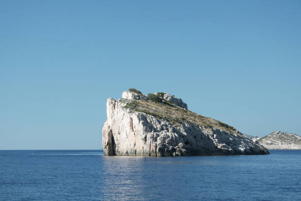 National park Kornati in Croatia,  protected archipelago with untouched wild nature beauty