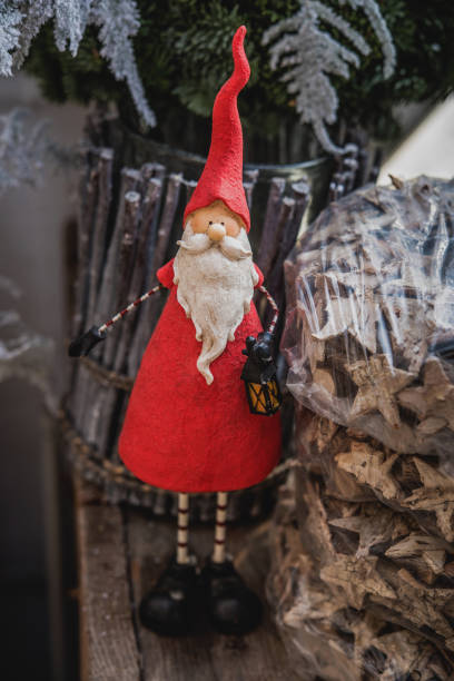 istock Wooden Santa Decoration 891413340