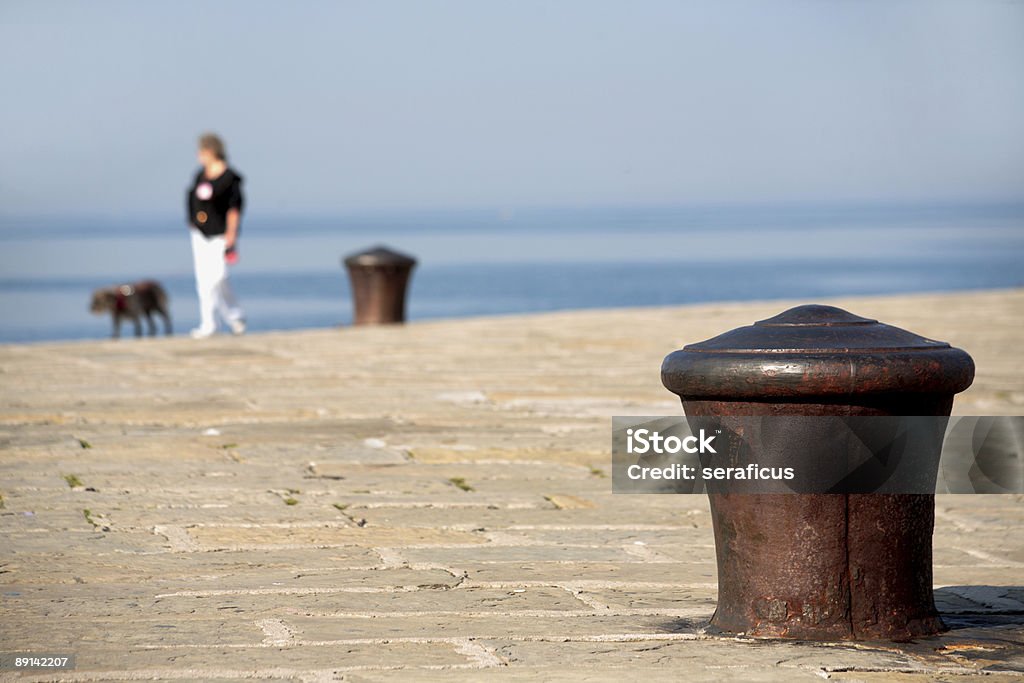 Marcher sur le quai - Photo de Activité physique libre de droits