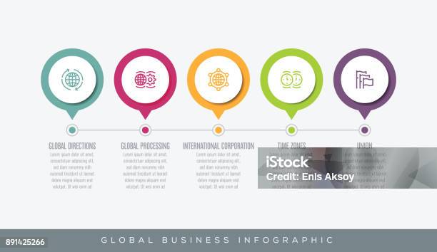 Global Business Infographic Stock Illustration - Download Image Now - Transportation, Adult, Agreement