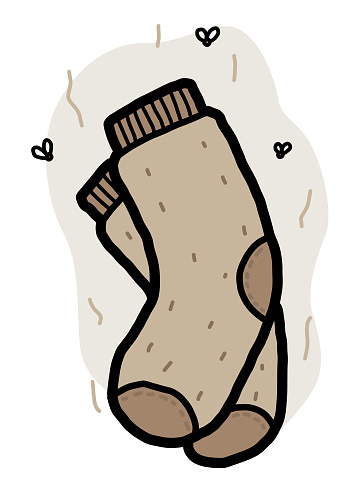 나쁜 냄새 양말 불쾌한 냄새에 대한 스톡 벡터 아트 및 기타 이미지 - 불쾌한 냄새, 양말, 가죽 - iStock