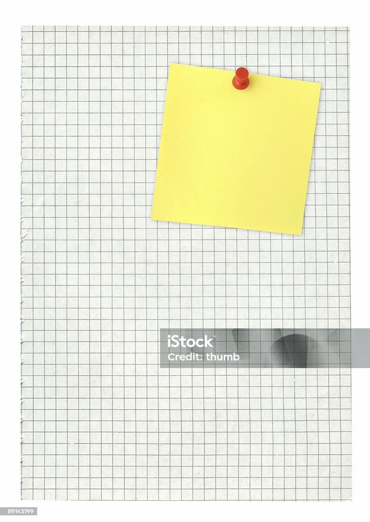 adhesive note and squared pape  Adhesive Note Stock Photo