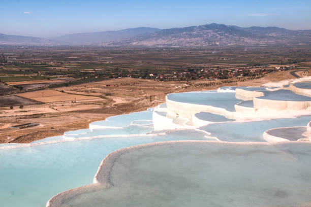 istock Landscape with pools in Pamukkale, Turkey 891433408