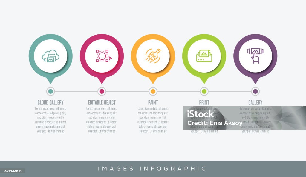 Images Infographic Graphic Designer stock vector