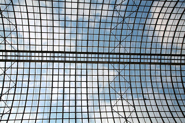 istock Glass and metal roof 89144500