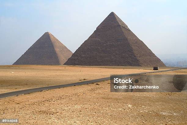 두 이집트어 피라미드 건설 산업에 대한 스톡 사진 및 기타 이미지 - 건설 산업, 건축, 경외감